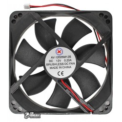 Вентилятор AV-12025M12S 120 x 120 x 25 мм, 12V, 0.2A, 2 провода