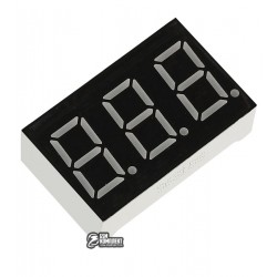 Индикатор 7-сегментный 3631BS, ОА, 3 разряда, 0.36 дюйма, красный