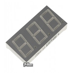 Индикатор 7-сегментный BC56-13EWA, OK, 3 разряда, красный