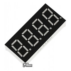 Индикатор 7-сегментный 3641BH, ОА, 4 разряда, 0.36 дюйма, красный
