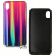 Чехол для Apple iPhone Xr, Aurora, стекло-силикон, розовый
