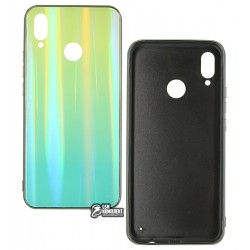 Чехол для Huawei P Smart Plus, Nova 3i, Aurora, стекло-силикон, мятный