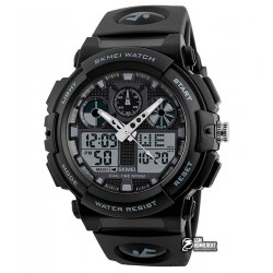 Мужские цифровые кварцевые часы Skmei 1270, черные