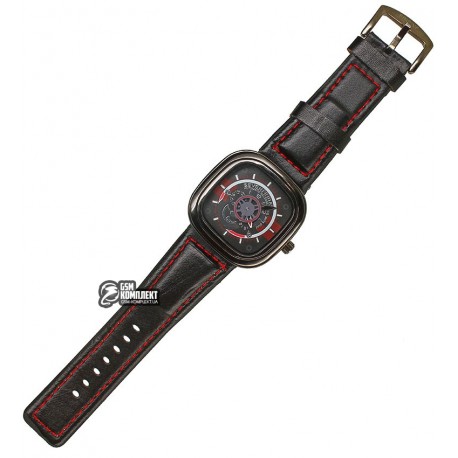 Мужские кварцевые часы SevenFriday 4372-1, красные, копия