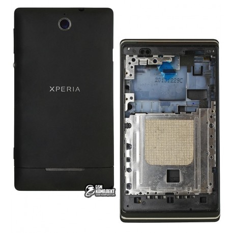 Корпус для Sony C1503 Xperia E, C1504 Xperia E, C1505 Xperia E, чорний