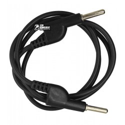 Шнур для мультиметра разветвляемый, банан-банан, черный, 1 м