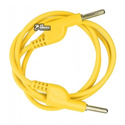 Шнур для мультиметра разветвляемый, банан-банан, желтый, 1 м