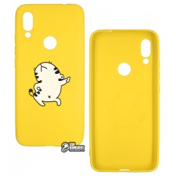 Чехол для Xiaomi Redmi 7, TOTO Cartoon Soft Silicone, силикон, Cat Yellow