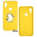Чехол для Xiaomi Redmi 7, TOTO Cartoon Soft Silicone, силикон, Cat Yellow