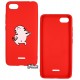 Чехол для Xiaomi Redmi 6A, TOTO Cartoon Soft Silicone, силикон, Cat Red