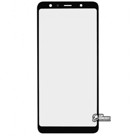 Стекло корпуса для Samsung A750 Galaxy A7 (2018), черное