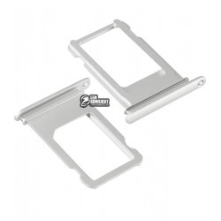 Держатель SIM-карты для Apple iPhone 7 Plus, серебристый