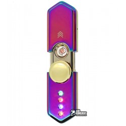 Зажигалка USB HL-10, электрическая со спиралью, спиннер