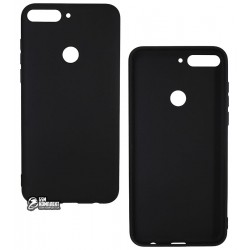 Чехол для Huawei Y7 Prime 2018, Smtt, силиконовый, черный