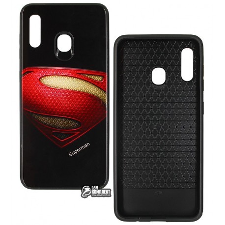 Чехол для Samsung A205F/A305F Galaxy A20/A30, Original Glass, Superman Чехол для Samsung A205F/A305F Galaxy A20/A30, Original Glass, Superman