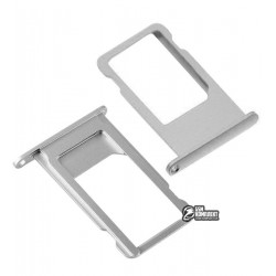 Держатель SIM-карты для Apple iPhone 6S Plus, серебристый Держатель SIM-карты для Apple iPhone 6S Plus, серебристый