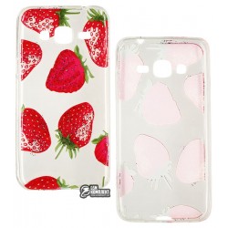 Чехол для Samsung J320 Galaxy J3 (2016), Juicy, силиконовый, клубничка