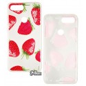 Чохол для Xiaomi Mi 8 Lite, Juicy print, силіконовий, полуничка
