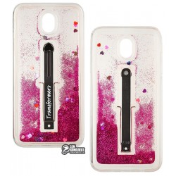 Чохол для Samsung J730 Galaxy J7 (2017), Pepper Shining. з плаваючими блискітками, силіконовий