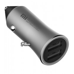 Автомобильное зарядное устройство Xiaomi Mi Car ChargerQC3 (2USB 12В/1,5А, 9В/2А, 5В/2.4.A) GDS4092CN