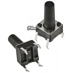 Кнопка тактовая 6 x 6 x 12 мм