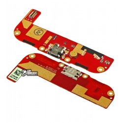 Шлейф для HTC Desire 700, микрофона, коннектора зарядки, с компонентами