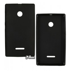 Чехол для Nokia (Microsoft) Lumia 435, 532, Toto, силиконовый, черный Чехол для Nokia (Microsoft) Lumia 435, 532, Toto, силиконовый, черный