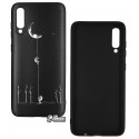 Чехол для Samsung A705 Galaxy A70, TOTO Cartoon Soft Silicone, силикон, Moon Black