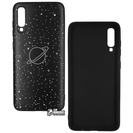 Чехол для Samsung A705 Galaxy A70, TOTO Cartoon Soft Silicone, силикон, Saturn Black