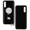 Чохол для Samsung Galaxy A50, TOTO Pure TPU 2mm Print Case, 47 Space Moon Black