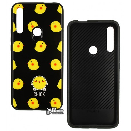 Чехол для TOTO Cartoon Print Glass Case Huawei P Smart Z Chick