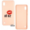 Чохол для Samsung Galaxy A10, TOTO Pure TPU 2mm Print Case, 52 Oyvse Sand pink