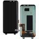 Дисплей для Samsung G950 Galaxy S8, G950F Galaxy S8, G950FD Galaxy S8, черный, с тачскрином, оригинал (PRC), original glass