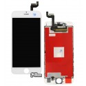 Дисплей iPhone 6S, білий, з сенсорним екраном (дисплейний модуль), з рамкою, High quality