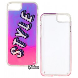 Чехол для iPhone 6/6S, iPhone 7/8, Lovely Stream Neon, силиконовый, с жидкостью, Style Чехол для iPhone 6/6S, iPhone 7/8, Lovely Stream Neon, силиконовый, с жидкостью, Style