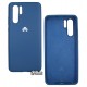 Чехол для Huawei P30 Pro, Silicone Cover, софттач силикон, синий