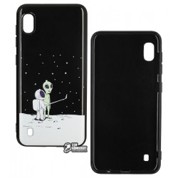 Чехол для Samsung Galaxy A10, TOTO Pure TPU 2mm Print Case, #40 Ufo Moon Black Чехол для Samsung Galaxy A10, TOTO Pure TPU 2mm Print Case, #40 Ufo Moon Black
