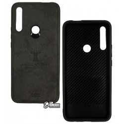 Чехол для Huawei P Smart Z, TOTO Deer Shell With Leather Effect, черный