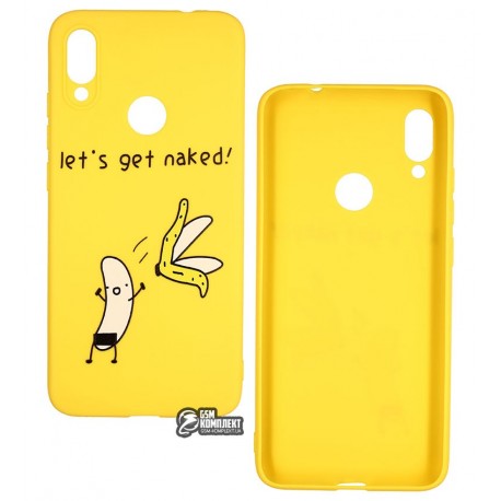 Чехол для Xiaomi Redmi Note 7, TOTO Cartoon Soft Silicone, силикон, Banana Yellow