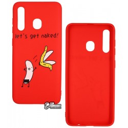 Чехол для Samsung A205/A305 Galaxy A20/A30, TOTO Cartoon Soft Silicone, силикон, Banana Red