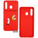 Чохол для Samsung A205 / A305 Galaxy A20 / A30, TOTO Cartoon Soft Silicone, силікон, Banana Red