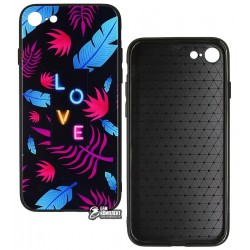 Чехол для iPhone 7, iPhone 8, Tropical Case, стекло-силикон Чехол для iPhone 7, iPhone 8, Tropical Case, стекло-силикон