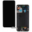 Дисплей для Samsung A505F/DS Galaxy A50, черный, с сенсорным экраном (дисплейный модуль), с рамкой, Original, GH82-19204A