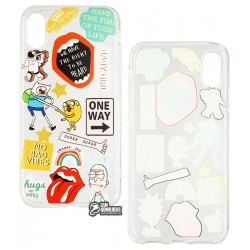 Чехол для iPhone X, iPhone Xs, TPU Case, Stickers Series