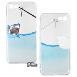 Чехол для Apple iPhone 7, iPhone 8, Viva Animal, силиконовый, матовый, акула