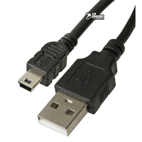 Кабель Mini-USB - USB, DKE2, 1 метр, черный