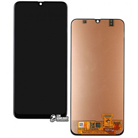 Дисплей для Samsung A305F/DS Galaxy A30, черный, с сенсорным экраном, Original (PRC), original glass