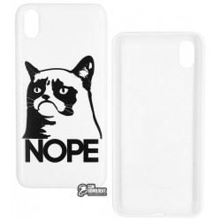 Чехол для Xiaomi Redmi 7A, TOTO Pure TPU 2mm Print Case, #4 Cat Nope White