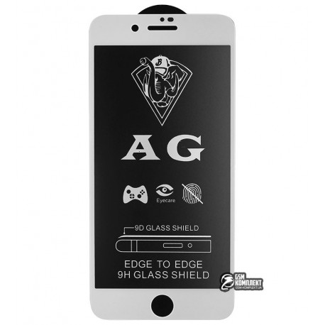 Закаленное защитное стекло для Apple iPhone 7 Plus, iPhone 8 Plus, 0,26 мм 9H, 2,5D, Full Glue, матовое