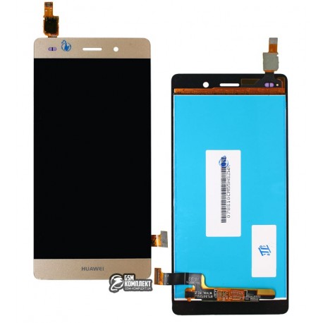 Дисплей для Huawei P8 Lite (ALE L21), золотистый, с сенсорным экраном (дсплейный модуль), логотип Huawei, Original (PRC)